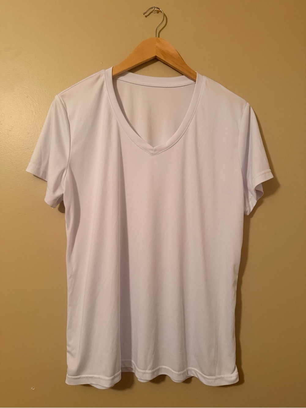 Basic White V-Neck Tee